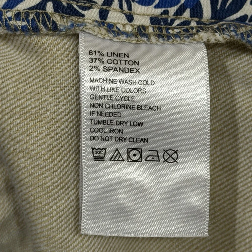 Tommy Bahama Mens Beach Coast Linen Pull-On Pants Stone Khaki Big-2XL Boho